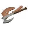 SZCO Supplies DM-1107 Damascus Steel Rosewood Hatchet Axe