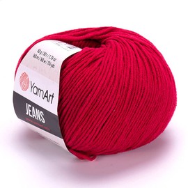 Yarn Art Jeans Yarn 160m, Soft Cotton Amigurumi Doll Animal 50g Knitting Crochet (51)