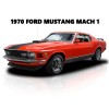 1970 Ford Mustang Mach 1 NEW Metal Sign: Original Look in Red & Black