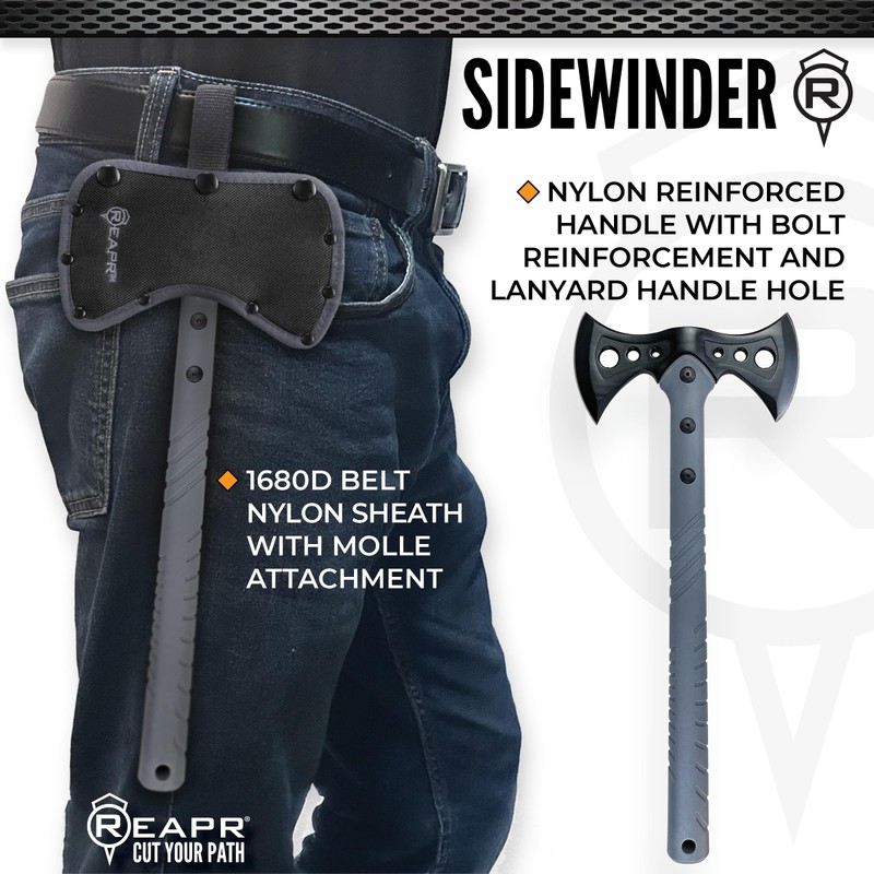 Reapr Sidewinder Tactical Double Axe – 16" Dual-Headed Survival Hatchet