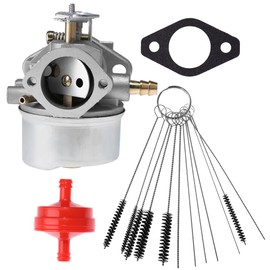 Anxingo 640349 Carburetor for Tecumseh 640052 640054 OREGON 50-659 HMSK80 HMSK90 LH318SA LH358SA 8HP 9HP 10HP Snowblower Carb with Gasket Fuel Filter