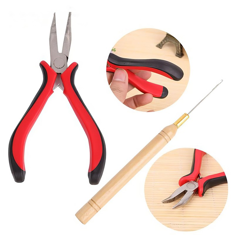 DHWEKU Extensions Remover Microring Extensions Real Hair Bonding Remover for