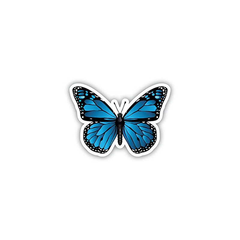 Beautiful Blue Morpho Butterfly Sticker, Decal for car Bumper, Laptop