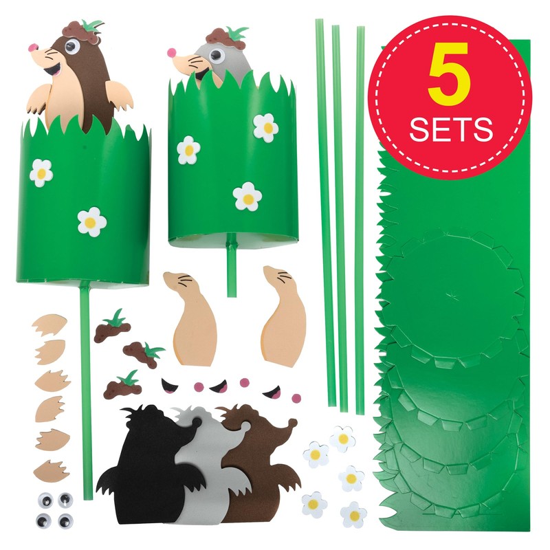 Baker Ross FX624 Mole Pop Up Doll Craft Kits -