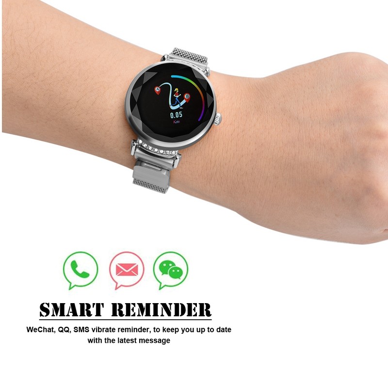 Smart Sports Watch Bracelet Bluetooth Waterproof Heart Rate Monitor Women