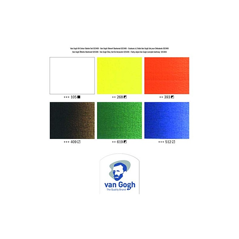 Caja de Oleo 6 Tubos Van Gogh 20ml