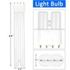 AMUFER 18W Bug Zapper Replacement Bulb, H-Shaped Tube with 4-Pin