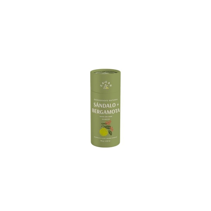 Desodorante Natural Sándalo + Bergamota 80g