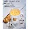 M&SENSE Extra Large Soy Candle Creamy Vanilla Scented 35oz 150H