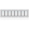 xhtechnology Xhtechnology 8 Gang Aluminum Rocker Switch Panel - 12V/24V