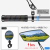 バイクミラー、[最新バージョン] Diyife HD広角大型ハンドルミラー、2 Pcs 耐風360°調整可能自転車リアビューミラーアクセサリー、マウンテンバイク、ロードバイク、スクーター、モト用