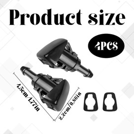 4PCS Windscreen Washer Jets,986302K100 Washer Jets with Gasket,Car Wiper Washer Jet Nozzle Replacement Kit Compatible with Hyundai Kia Sportage 2012-2017 and for Tucson ix35 2010-2018