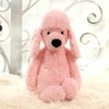 Ruzucoda Plush Poodle Puppy Stuffed Animals Toys Pink Dog Dolls