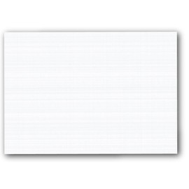 Blank White LINEN TEXTURED Cardstock Paper - 5" X 7" - Flat Invitation/Post Cards - Pack of 50 Cards