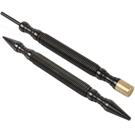 HIT Tool Pro Combo Kit 1/32" & 2/32" Nail Set & Door Pin Remover with Brass Hammer (2 Tools)