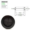 EASYEAH 1-1/4 in Rubber Grommets for Wiring,1 in ID, Double-Sided