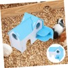 WOONEKY Double Layer Guinea Pig House Hideout Durable Small Animal