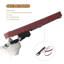 Belt Sander Polisher Attachment, Polishing Adapter Mini Angle Grinder Modified Sand Belt Machine Pipe Angle Grinder Conversion Kit Modification Tool for Model 100