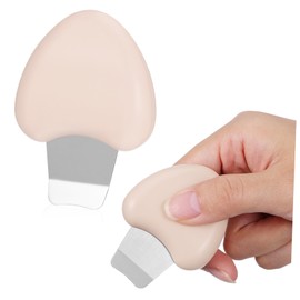 FRCOLOR 2pcs Skin Scrubber Facial Cleansing Tool Blackhead Extractor Nose Scraper for Deep Pore Cleaning Portable Skin Care Massager for Home Use