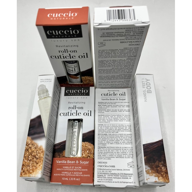 Cuccio Naturale Aceite Revitalizante Para Cutículas Roll-on Vainilla Y Azúcar