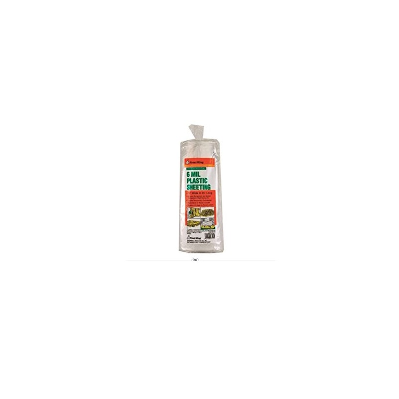 Frost King P1025/6W Polyethylene Sheeting, 10' x 25' x 6