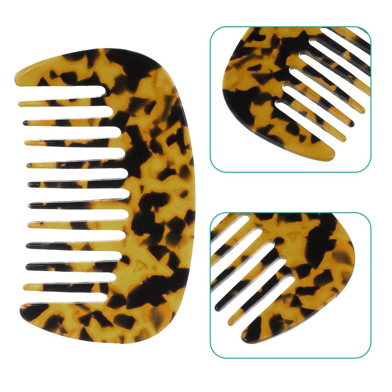 VOCOSTE Hair Comb Wide Teeth Anti-Static Pocket Comb for Thick