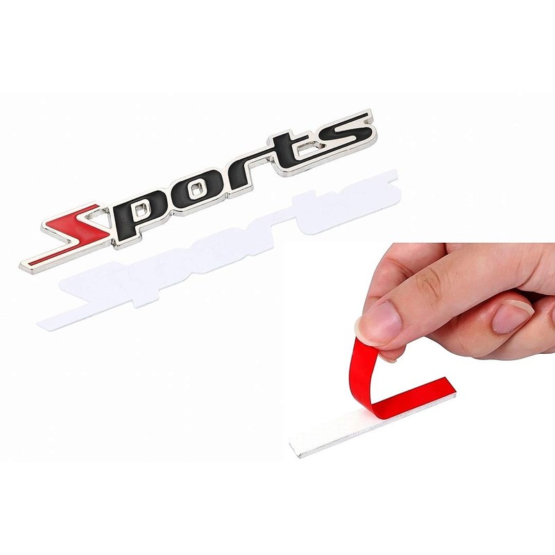 r_planning Metal Plate Sticker Decoration Label Emblem Set of 2