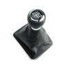 Gear Knob 6 Gears + Gear Stick Boot in Black