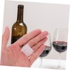 LABRIMP 100pcs Clear Plastic Stoppers for Wine Bottles Shaker Plugs