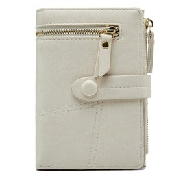 Lumbor37 Cartera Mujer Pequeño, Corto Billeteras de Piel con Cremallera, Mini Monedero Bifold para Tarjetas, Tarjetero Moda de Gran Capacidad Regalos para Chicas y Mujeres