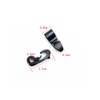 DraCra 25 Pack Bungee Cord Connector Dual Hook Buckle Lock
