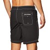 Nautica Men's Solid Quick Dry Classic Logo Swim-Trunk, True Black,