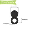 UFURMATE Door Viewer Cover, 2 Pcs Black Brass Security Door