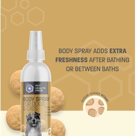 Pet Health Pros Sugar Cookie Scented Dog Deodorizing Spray for Dogs and Cats - Long Lasting Pet Cologne and Deodorizer - 8 oz