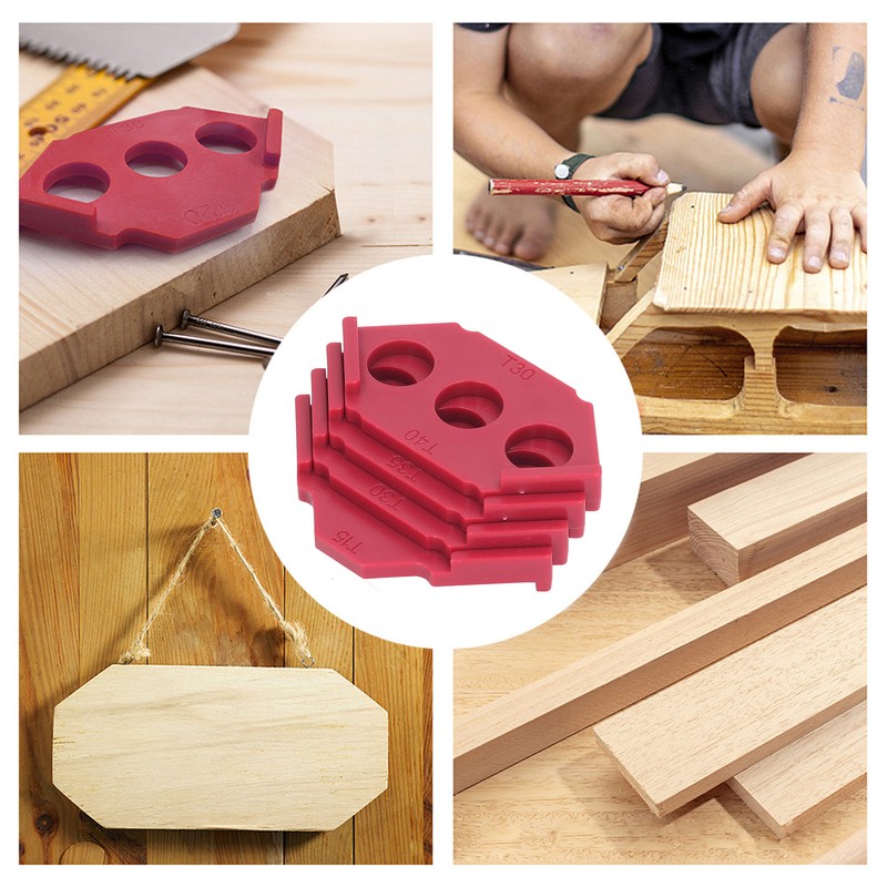 4PCS C Corner Templates Woodworking Router Trimmer Template Straight Bevel