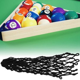 Billiards Mesh Bag,pool table pockets 6Pcs/Set Net Pocket Long Service Life Billiards Table Pocket Bags ,bumper pool bag for Billiards(Black)