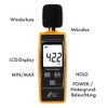 AGT Decibel Meter Digital Decibel Sound Level Meter 30-130dB with