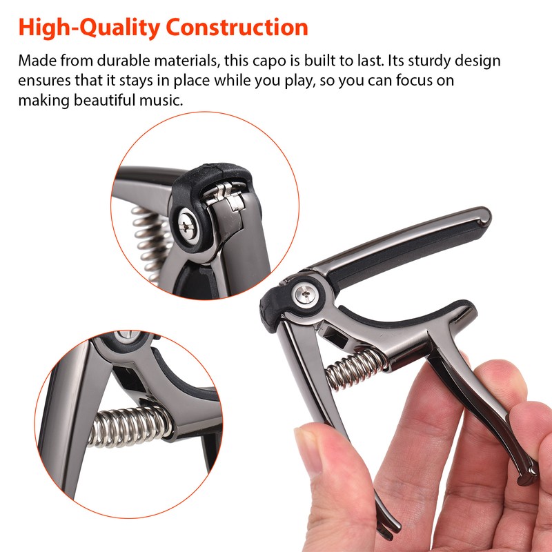 4-in-1 Guitar Capo Quick Change Capo Capo Function Starting Nail