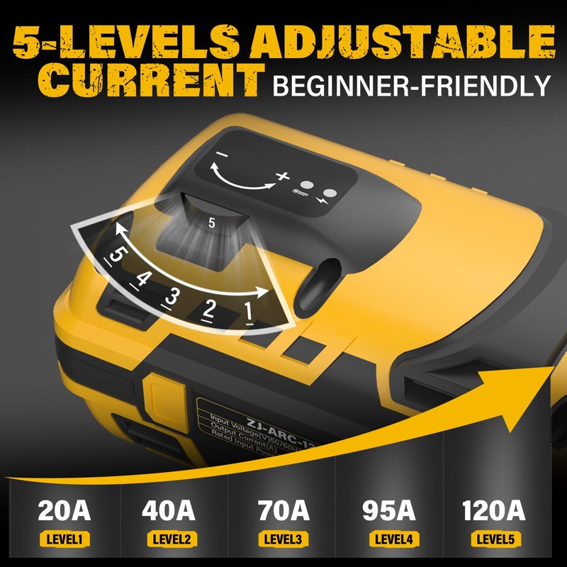 ZEGJAW Welding Machine Portable,110V ARC Handheld Electric Welder Gun with