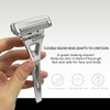 Gun-Grey Premium Men's Razor, Zinc Alloy & Stainless Steel