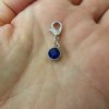 Pemby Studio SEPTEMBER Birthstone Crystal Charm Zipper Pull Keychain Add