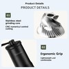 Manual Coffee Grinder – Stainless/Ceramic Burr 25 g, 8-Level Hand