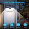 Aootek Motion Sensor Light 2 Packs, Solar Lights Outdoor Waterproof