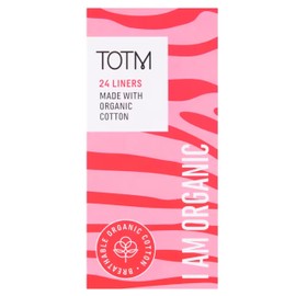 TOTM Liners | Certified Organic Cotton | Unwrapped & Less Waste | Naturally Soft, Absorbent & Super Comfy | 24 Liners