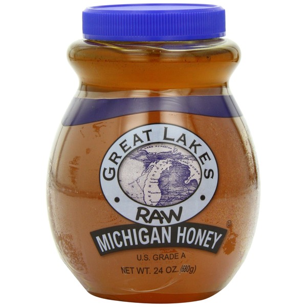 HoneyTree Great Lakes Raw Michigan Honey, 24-Ounce