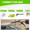 M MINGLE Pressure Washer Hose and Gun Kit, 25 FT