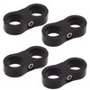 4 Pcs 8AN Hose Separator Clamp Fuel Line Mounting Clamp