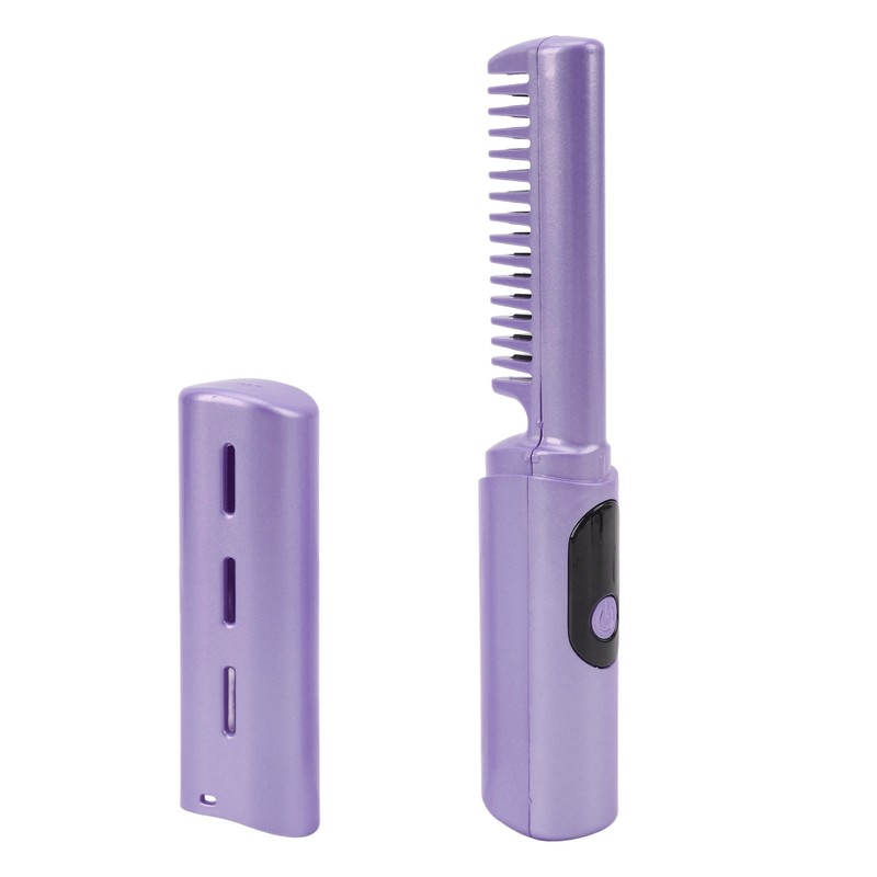 Wireless Hair Straightening Comb Compact USB Charging Portable Hair Straightener