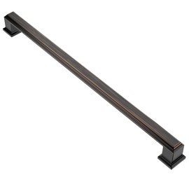 Alzassbg 10 Pack Oil Rubbed Bronze Cabinet Pulls, 10 Inch(256mm) Hole Centers Cabinet Handles Kitchen Hardware for Cabinets and Drawer AL3071ORB