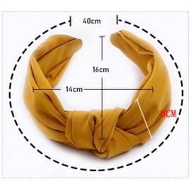 Anevous 1 Piece Headbands for Women, Headband Women's Hair Band Knotted Wide Knot Hair Band Hair Accessories Non-Slip Fashionable Headband for Women's Hair, Women Deliveries, Black